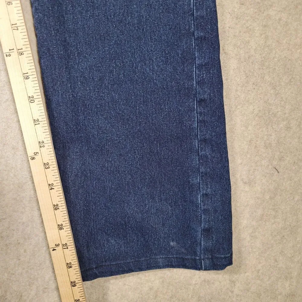 US Army 1st Infantry Division Jeans Womens 10 Blue Denim Dark Wash 32x29 Stretch